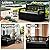 Flamaker 80 Gallon Storage Bench Outdoor Indoor, Durable All-Weather Seating with Hidden Storage, Lockable Deck Box for Garden, Patio, Poolside (Black)
