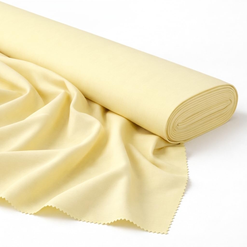 Soimoi Tela de popelina de algodón – 142 cm de ancho, tela de algodón natural suave y transpirable por 9 metros – Ideal para acolchados, vestidos, pijamas, fundas de almohada y manteles