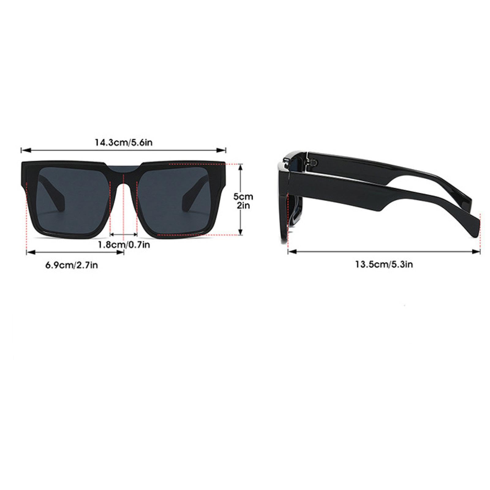Gafas de sol de gran tamaño para mujer y hombre, populares gafas punk con protección UV400