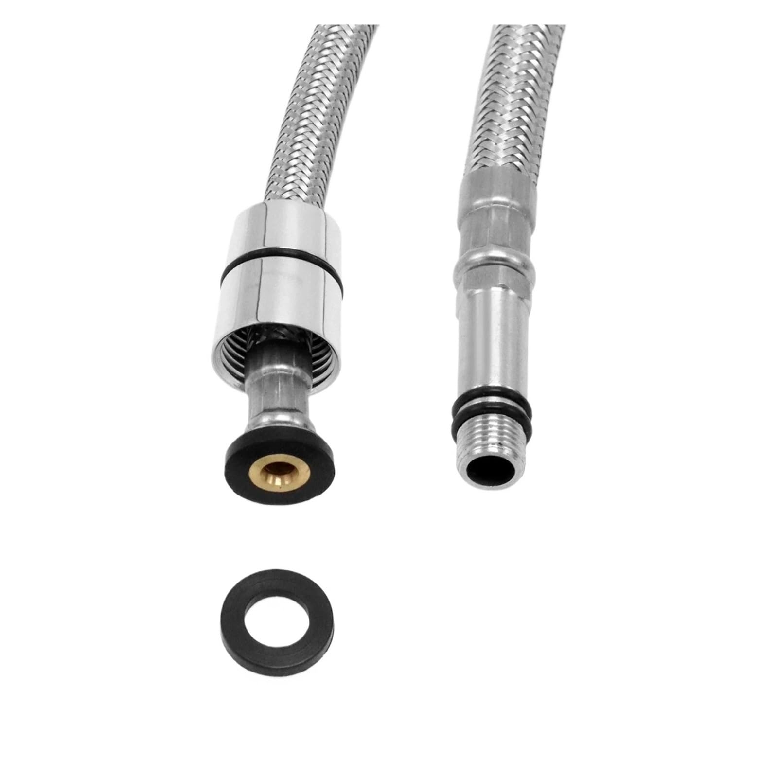 Tuyau de robinet de cuisine en acier inoxydable 304, tuyau de rechange extractible de 50/60/70/80 cm, tuyau en TPV pour robinet de cuisine, et solution d'alimentation en eau flexible (70 cm)