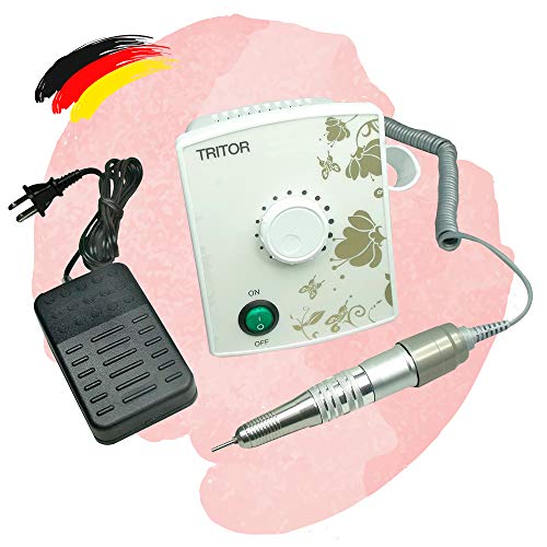 ND24 NailDesign – Tritor One Nagelfräser für Naturnägel, Gelnägel & Acrylnägel – Elektrische Nagelfeile mit allen…