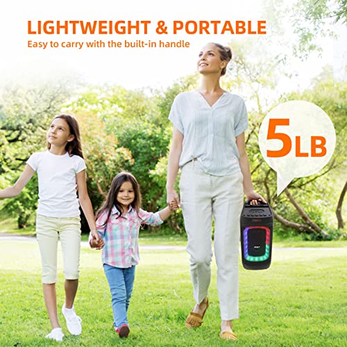 Mkt Karaoke Machine For Kids & Adults With Microphone, Portable Bluetooth Singing Speaker, Mini Karaoke System For Girls With Colorful Led Lights, Rechargeable Battery, Support Tws/Aux/Tf/Usb/Fm #TOP4