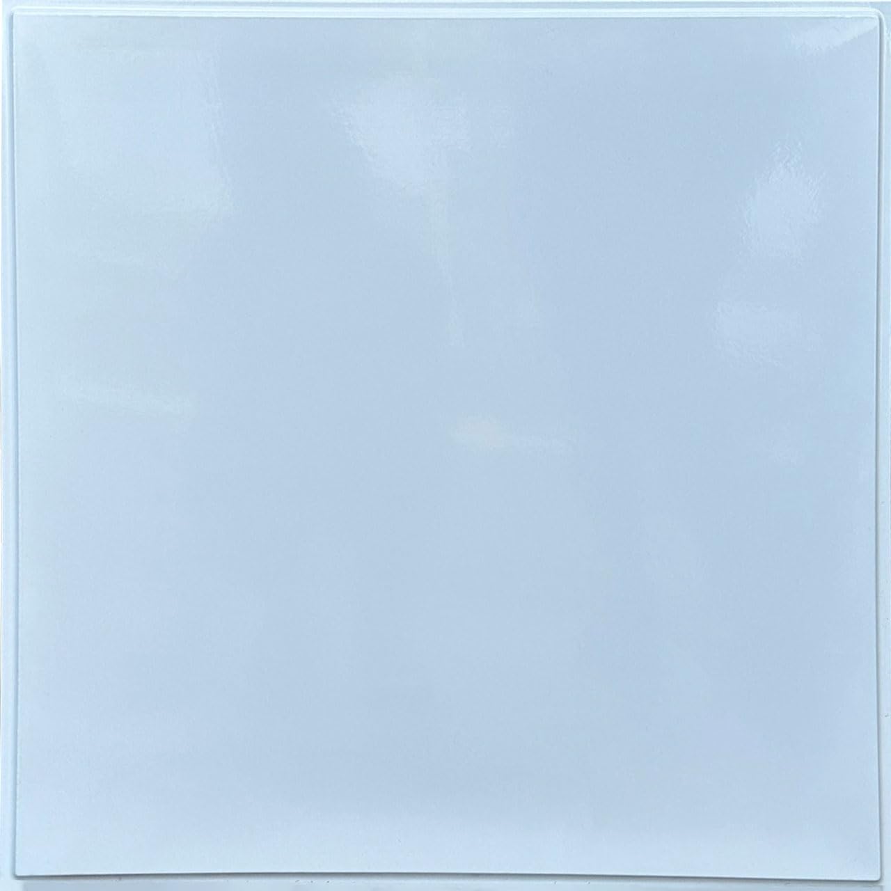 From Plain To Beautiful In Hours Smooth Deluxe - Muestra de azulejos de techo con borde revelado de 24 x 24 pulgadas, color blanco brillante