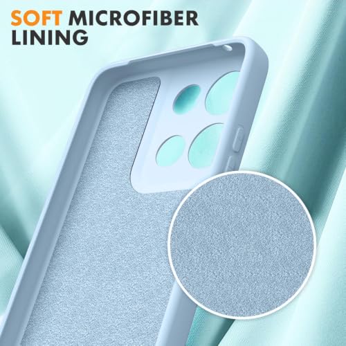 Image of DIZORO Microfiber Candy Case for Motorola G57 Power 5G Smooth Touch Cushion Liquid Soft Silicone Gel Rubber Phone Cases Non-Slip Full Body Protective Shockproof Back Cover -New Sierra