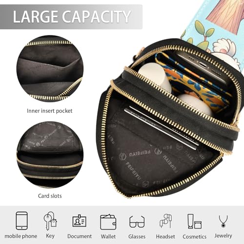 Bolso cruzado bandolera para mujer estilo canguro miniatura 4
