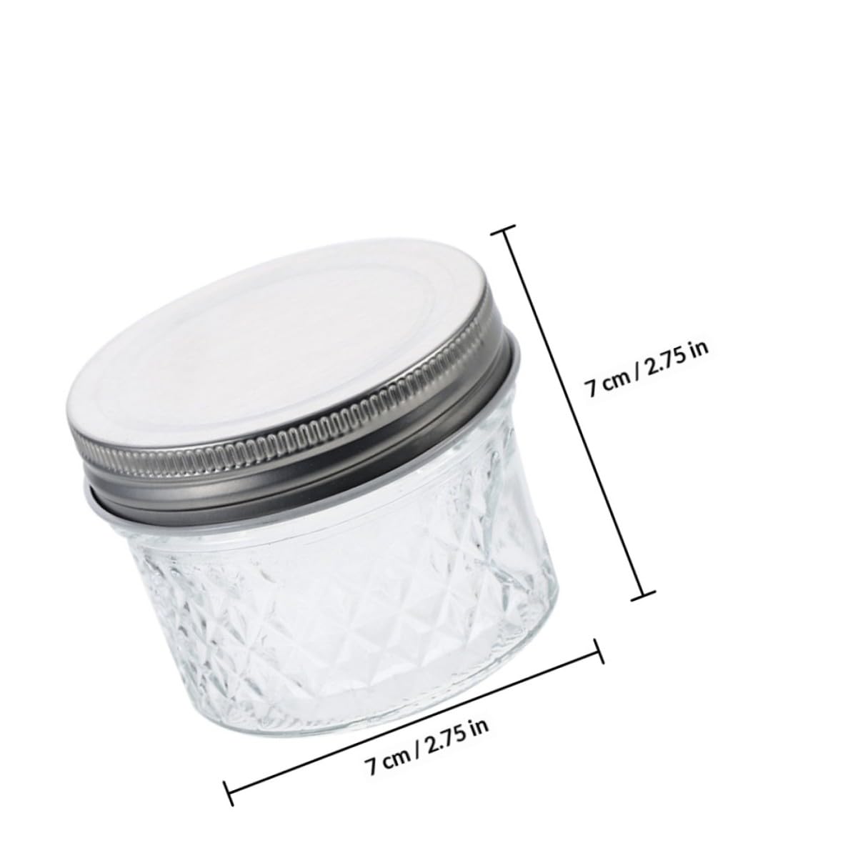 Set da 8 Barattoli di Vetro Trasparenti 100ml Chiusura Ermetica, Contenitori per Caviale e Marmellata, Bottiglie Sigillate per Conservazione Alimenti Freschi in Cucina