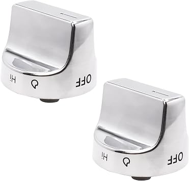 W11159630 W11023139 Surface Burner Knob w10850015 Control Knob Compatible With Whirlpool Gas Ranges Replace 4813782 AP6284486 PS12347845 EAP12347845 2Pack