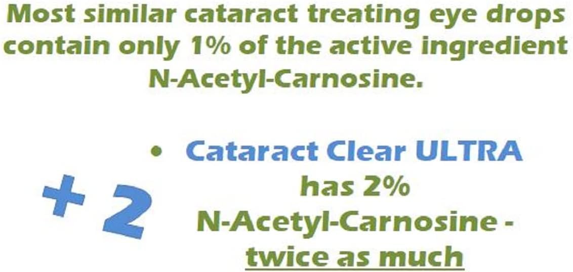 Cataract Clear. 2 x 0.35fl oz (10ml) Bottles of Eye Drops containing