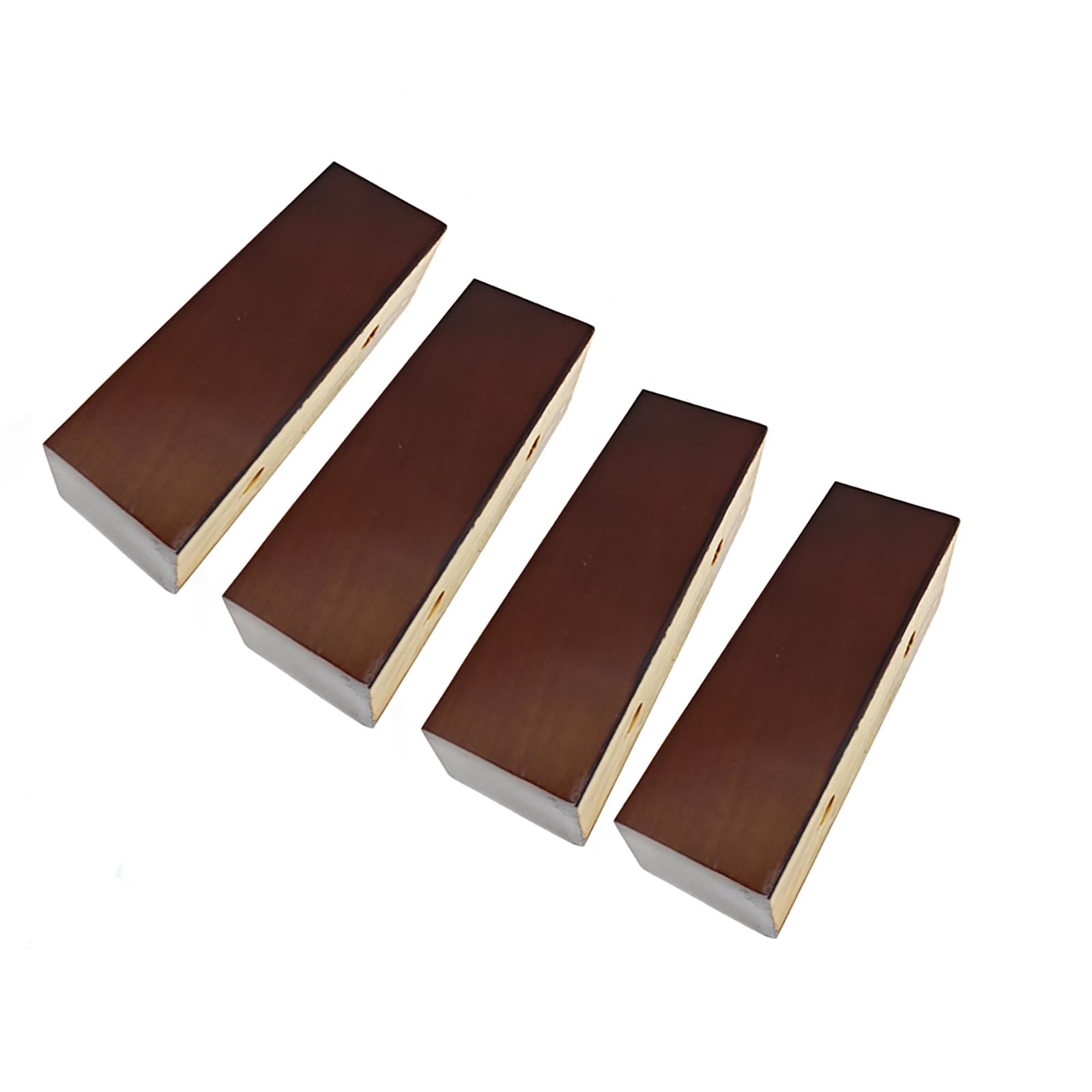 Juego de 4 elevadores de cama y patas de sofá de madera, elegantes patas de repuesto de 5 cm para sofá y muebles en forma de L, mejora la estabilidad y eleva la decoración de tu hogar