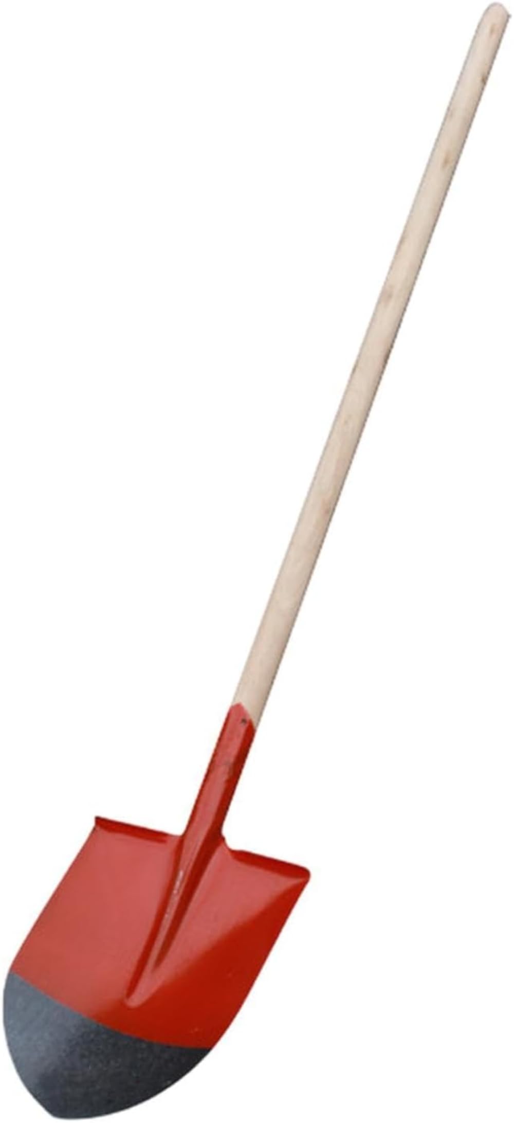 Paleta de mano para jardín, herramienta de jardinería con mango de madera para trasplante de paisaje, deshierbe, pala para cavar, pala resistente (42,5 x 22,7 cm)