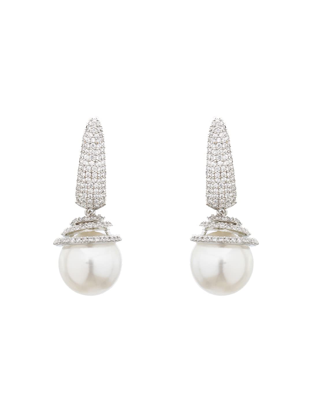 See full amazon price history chart for Saraf RS Jewellery-Rhodium Pearl Statement Drop Minimal Drop Earrings Saraf RS Jewellery-Rhodium Pearl Statement Drop Minimal Drop Earrings (B0C5RYZDDM) Amazon Price History, Amazon Price Tracker