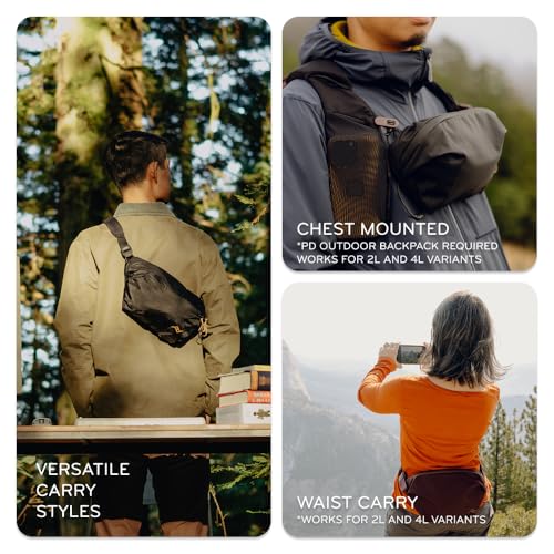 Peak Design Outdoor Sling 4L negra con correa ajustable acolchada miniatura 3