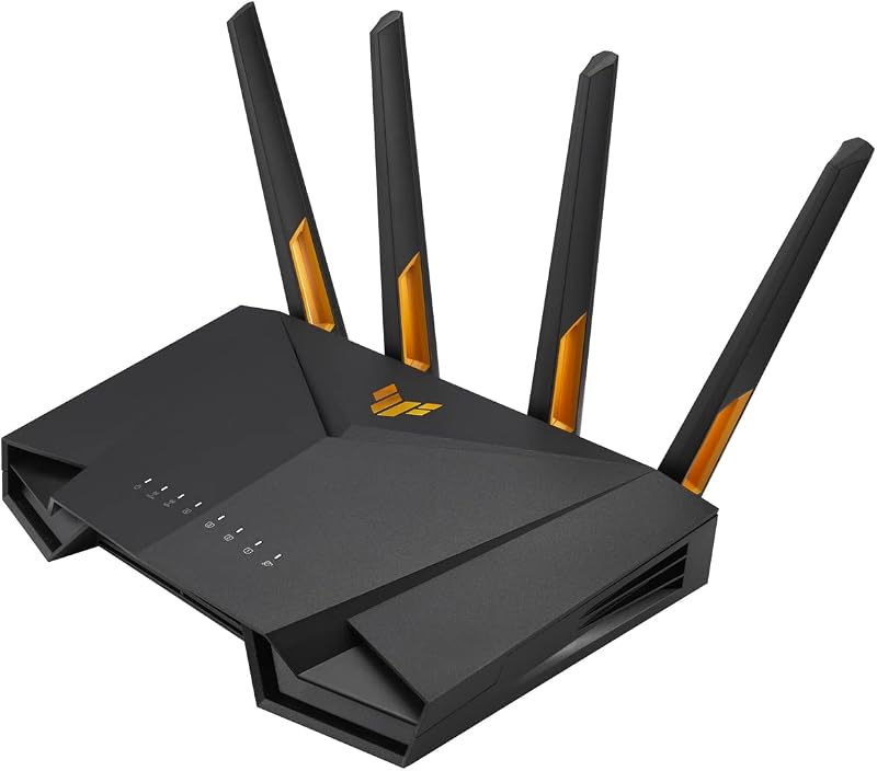 ASUS TUF-AX3000 V2 - Routeur Gaming AX3000 avec Wi-FI 6 (802.11ax) Double Bande, Mode Gaming Mobile, AiProtection Pro Gratuit à Vie, AiMesh, Gear Accelerator, Port Gaming et Adaptive QoS