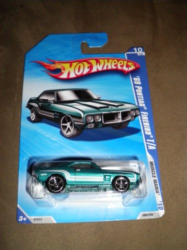 HOT WHEELS 2010 MUSCLE MANIA 10 OF 10 TEAL '69