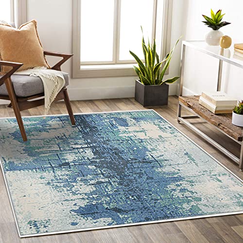 Asiinnsy Alfombra Abstracta Gris Azul Artístico Estilo Alfombras Salon Modernas Antideslizante Suave Alfombra Pelo Corto Alfombra Grande Para Sala Dormitorio Habitación 120 X 160 Cm, Azul Tinta Asiinnsy Alfombra Abstracta Gris Azul Artístico Estilo Alfombras Salon Modernas Antideslizante Suave Alfombra Pelo Corto Alfombra Grande Para Sala Dormitorio Habitación 120 X 160 Cm, Azul Tinta