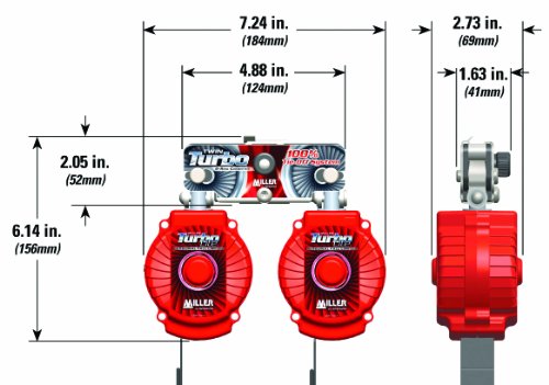 Image of Miller by Honeywell Twin Turbo 6-Foot Fall Protection System with D-Ring Connector and Aluminum Locking Snap Hooks (MFLB-11-Z7 /6FT)