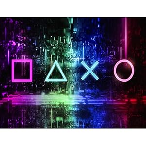 Runa Art Fototapete Spielkonsole Gamers Modern Vlies Wohnzimmer Jugendzimmer – Made in Germany – Schwarz Bunt 9547010a