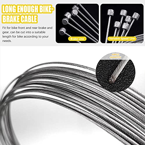 Mardatt 81 Pcs Bike Brake Cable And Parts Replacement Set With 1 Cable Cutter, Professional Bicycle Brake Cables Wires And Housing Universal Standardized Size For Mountain Bike Or Road Bike #TOP4