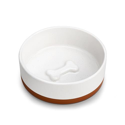 MALACASA Cuencos para perros, cuencos de cerámica para comida y agua para perros de tamaño pequeño