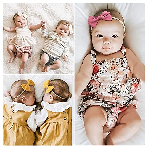 12 PCS Baby Headbands Elastics Hairbands Girls Headbands with Bows Infant Toddler Headwrap Stretchy Hair Bows Hair Accessories for Newborn Infant Toddler Child Hair Accessories3