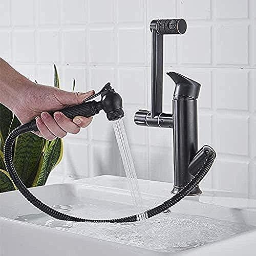 Robinet de cuisine rotatif mitigeur de salle de bain monotrou cuivre chaud et froid lavabo