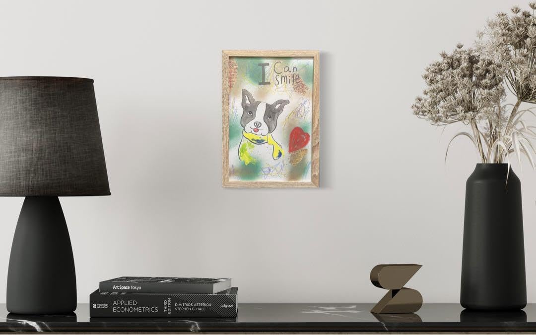 フレンチブルドッグ 現代アート 絵画 ストリートドッグ - フレンチブルドッグ犬 No.1】抽象画 現代