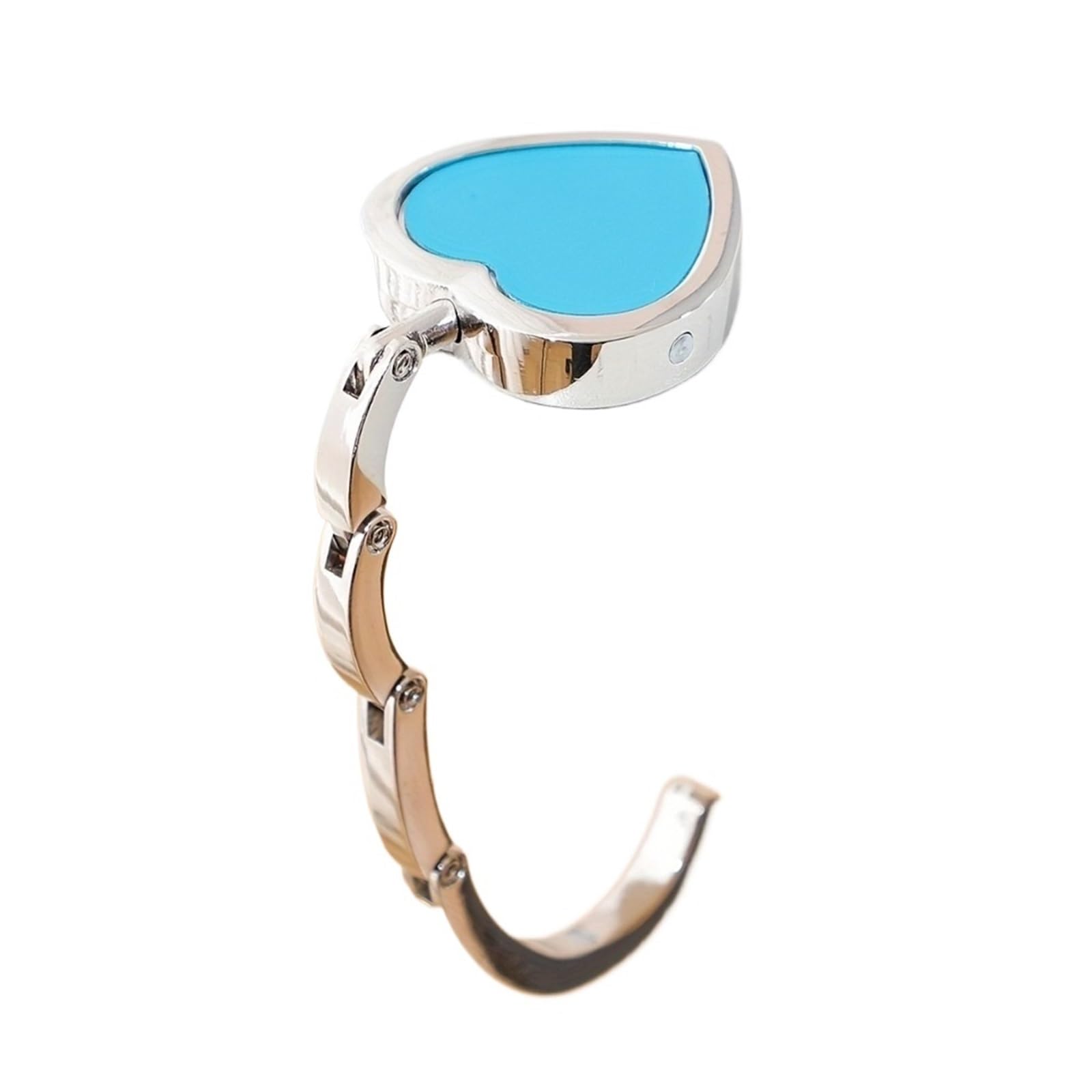DUEXIOLY Bag Hooks for Table Bag Hanger Handbag Folding Metal Holder Organizer Space Saving Desktop Hook for Desk for Storage(Sky Blue)