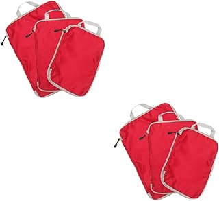 6 Peças Organizadores De Bolsa De Armazenamento De Viagem Para Malas Sacos De Armazenamento Para Roupas Cubos De Embalagem De Compressão Organizadores De Embalagem De Bolsa