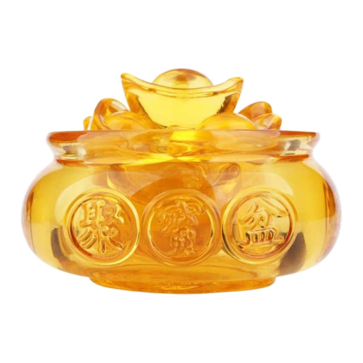Corne d'abondance en verre doré pour embellir votre bureau ou table de restaurant