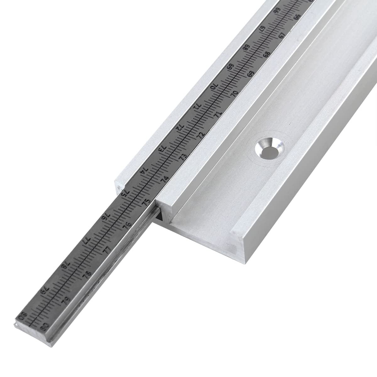 SWAWIS T-Nut Schiene 600mm Aluminium - Führungsschiene Für Holzbearbeitung