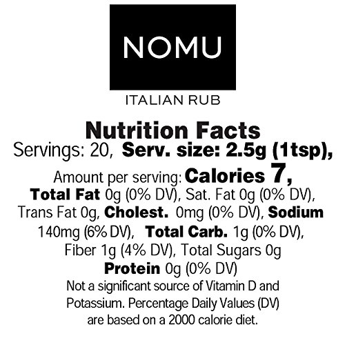 Miniatura 5 de NOMU Condimento italiano (3.52 onzas  paquete de 2)  Sin MSG y gluten, sin OMG, no irradiado