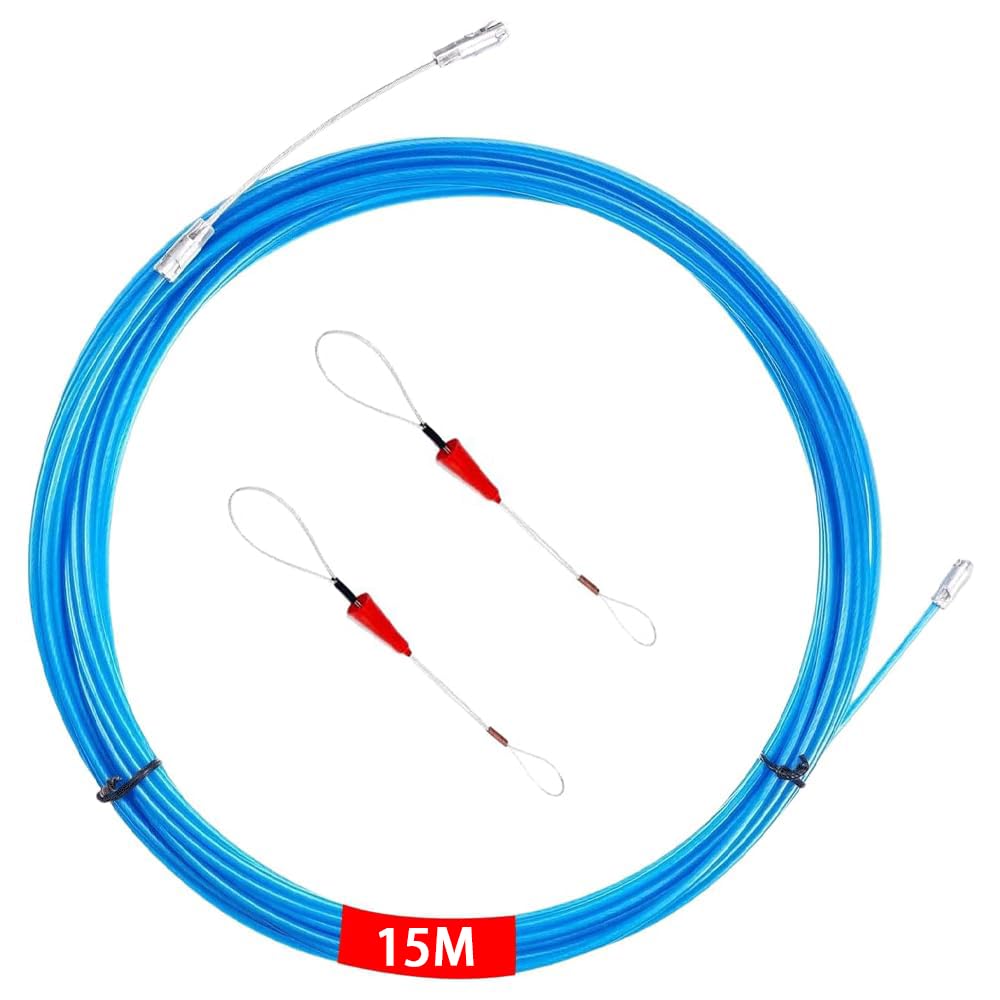 15M Wire Puller for Electrician, Wire Lead Threading Device Tool,Electrical Tools for Electrician,Wiring Spring Tool with Firm Construction for Easy Cable Installation Professional Wire-image-21