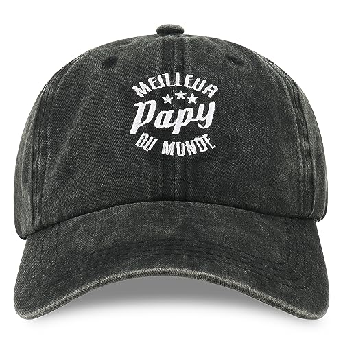Merclix Idee Cadeau Grand Pere Casquette Homme Baseball Cadeau Papy Original Fete des Grand Pere Noel Anniversaire