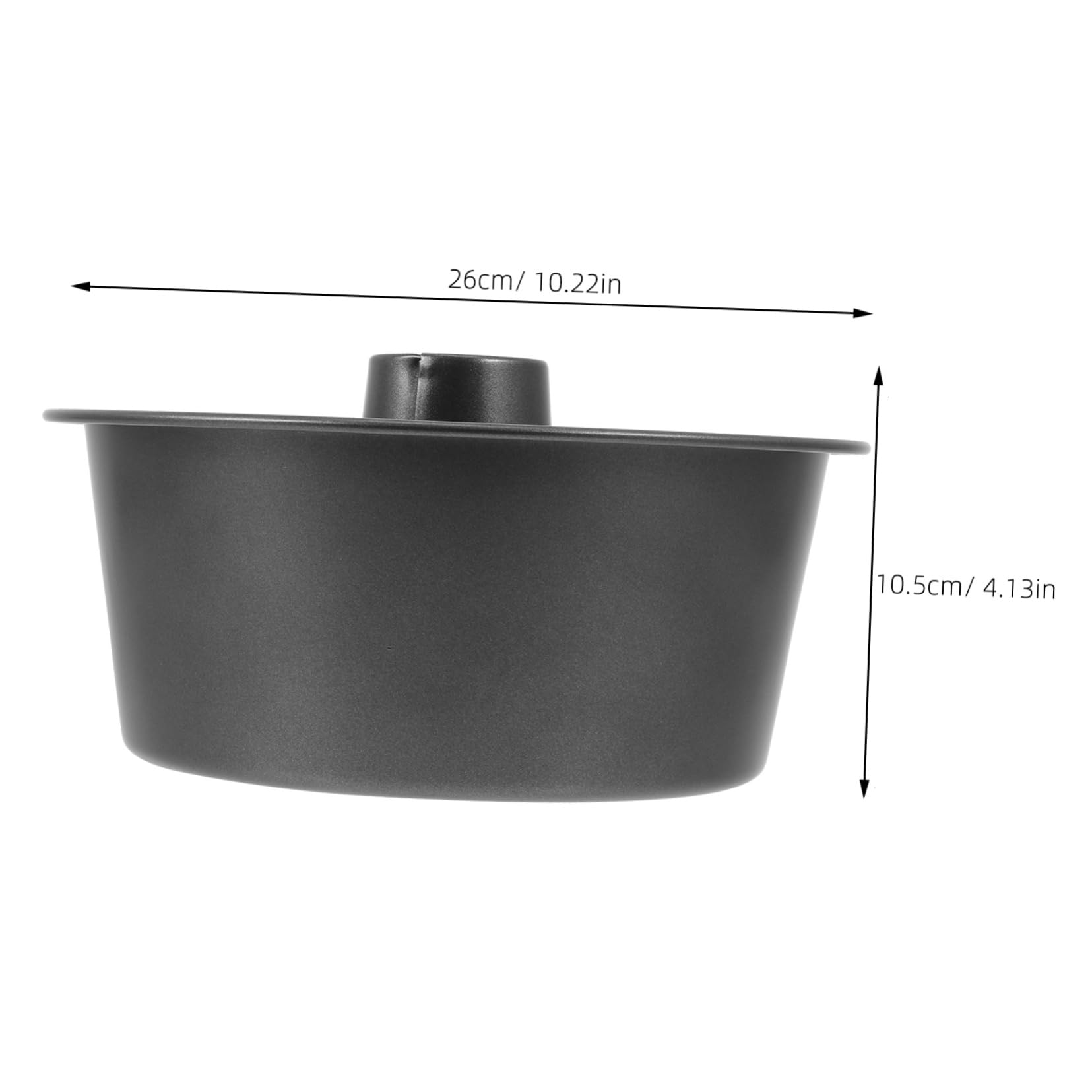Cabilock 1stk Kuchenform Backzubehör Zinn Angel Food Rohrpfanne Geleeform Donut-backblech Butterform Pfannkuchen Mousse Geformt Donut-form Brotbackform Muffinformen Kohlenstoffstahl Black