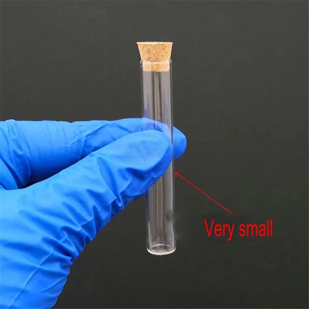 Laborausstattung und -bedarf 100 teile/los Labor 12x75mm Flachen Boden Reagenzglas Aus Glas Mit Korken for Experiment