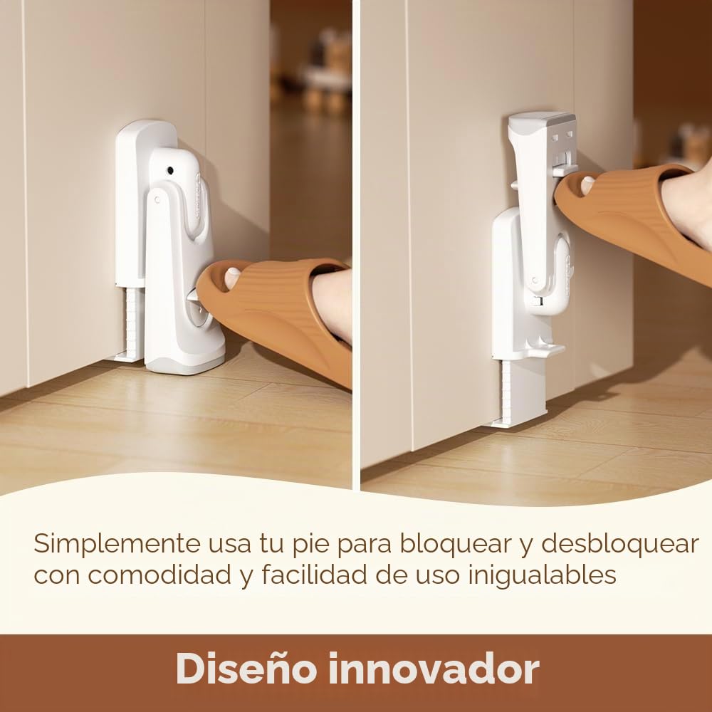 EUDEMON Tope de puerta de seguridad para bebés, protector de pellizco de dedo para niños y tope de puerta para mascotas (2 Piezas)