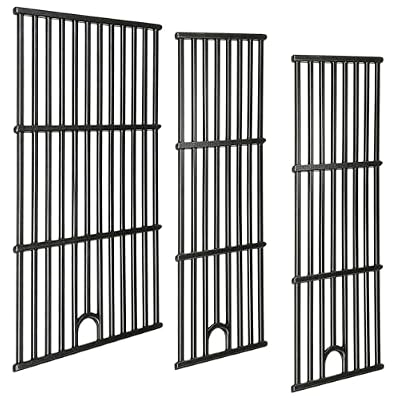 Gcostar 463365021 Cast Iron Grill Grates for Charbroil Performance 4 Burner 463350521 463352521 463354021 463365522, 17 Inch Cooking Grid for Charbroil Grill Parts 463366022 G426-0004-W1 G426-0005-W1