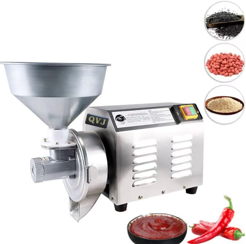 Peanut Butter Maker Machine Nut Butter Machine Electric Grinder Peanut Butter Maker Sesame Sauce Grinder Home Commercial for Groundnut Almond Cashew Nut and Sesame