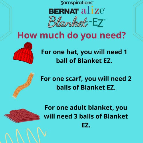 Image of Bernat Alize Blanket-EZ Super Soft Looped Yarn for Beginners, Hand Knitting- No Needles or Hooks Needed, Mauve, 2 Pack