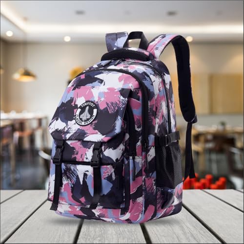 Image of Tinytot 30 Litre Waterproof School Backpack Bags for Women - Large 19 Inch Laptop Bag for Boys &Girls 12+ Years, College Bag for Girls and Boys, Men, Women - Ideal for Office, Travel, School, College