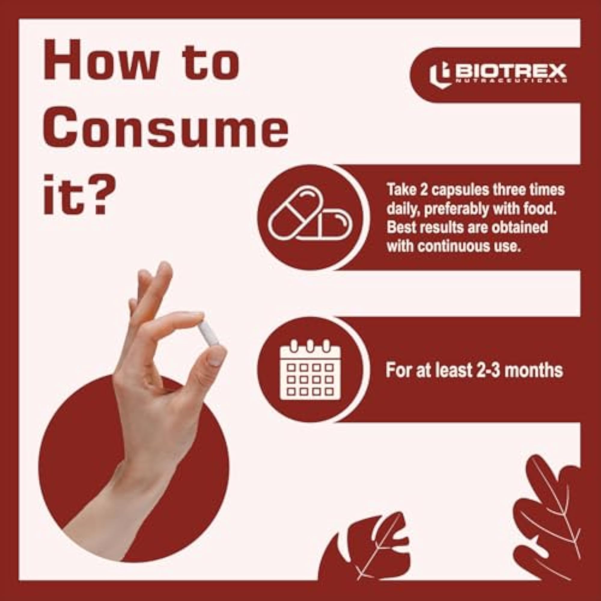 Biotrex Nutraceuticals Hawthorn Berry 510mg, 60 Veg Capsules