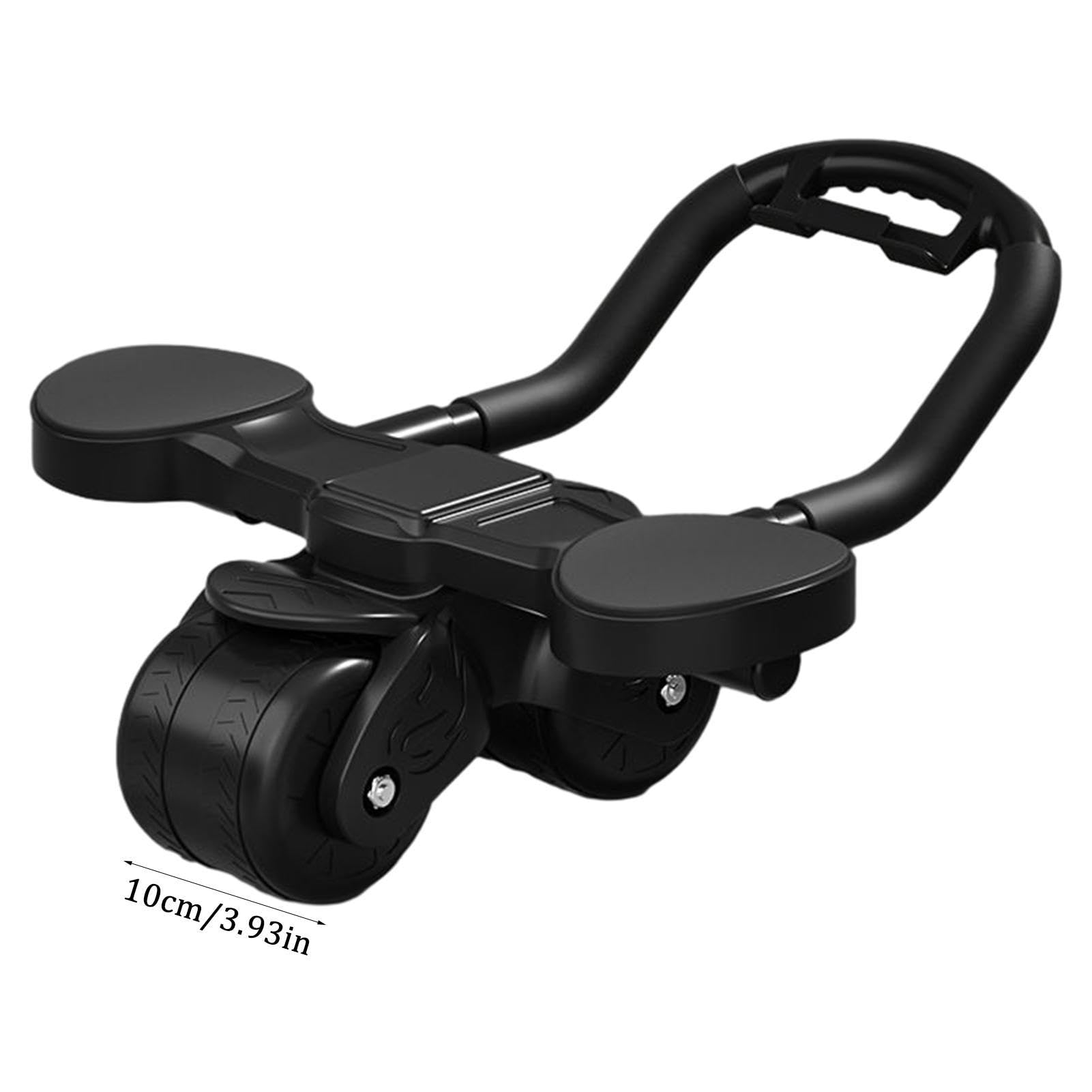 Roue Abdominale 4 Roues Avec Rebond Automatique – Rouleau Abdos Anti-Douleur, Stabilité Parfaite Pour Débutants Et Pros
