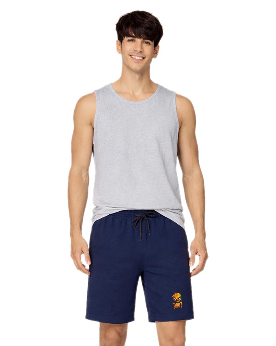 buy that trendz Mens Cotton Emoji Dont Printed Regular Knee Length Shorts-picture-50