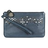 noosa amsterdam gürtel 1 Chunk-Halterungen am Zipper Noosa Damen Handtasche mini Clutch Raw Romance Jean (blau)