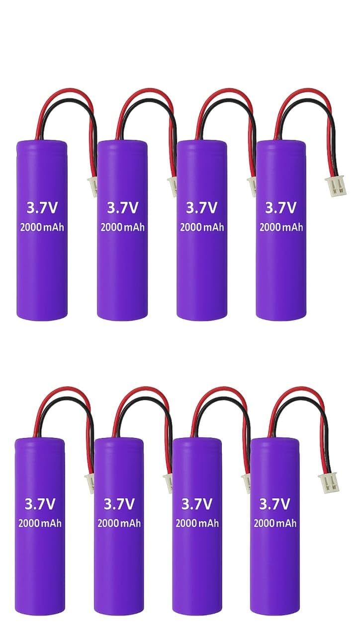 Flysmart 3.7V 2000 mAh Li-ion GPS Battery | 3.7V Lithium Ion Battery for DIY Projects | Lithium Ion Battery (Pack of 8)-image-40