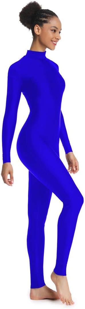 Adult High Neck Long Sleeve Dance Unitard for Women Bodysuits Full Body Leotard Spandex Catsuit - Image 4