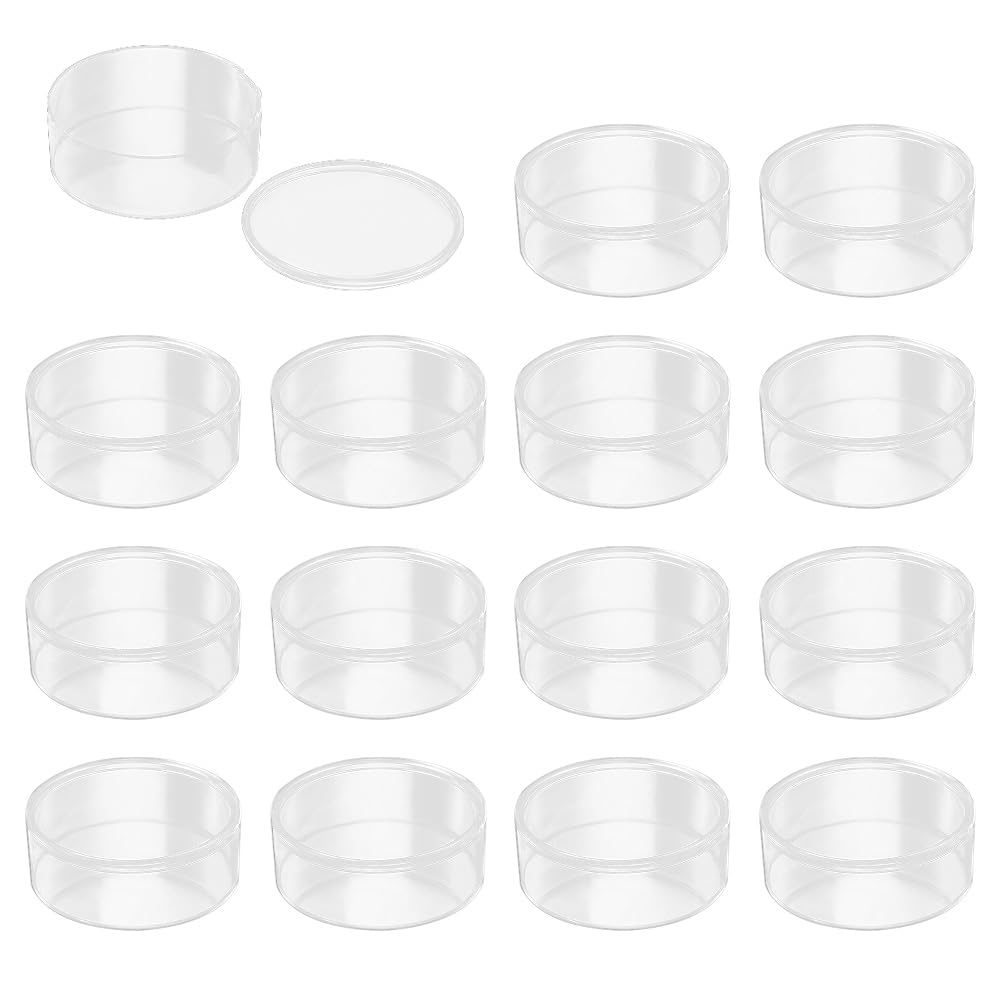 FEIHS 15 pcs Acrylic Box, Containers Storage Organizer,Transparent Dustproof Box,for storing sweets, jewellery, paper clips, stamps, cotton wool balls and similar items