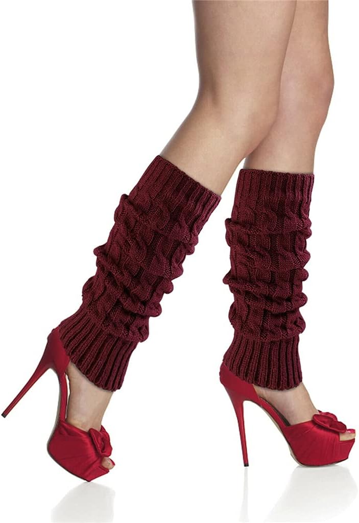 SMEJS 女性Knitingレッグウォーマー冬のニットかぎ針編みのファッションの女性レギンスフットウォーマーハイソックスブーツスト
