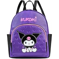 Hello Kitty Sanrio Backpack PU Faux Leather, Teens Women Rucksack, Kawaii Fashion Mini Daypack Girls Shoulder Bag, Gifts for Her