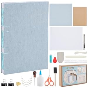 WEBEEDY DIY Buchbinderei Kit 61-teilig